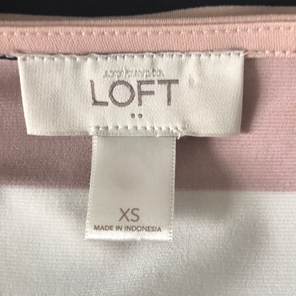 ❎DONATED❎ Loft (Factory) Striped Fit & Flare Dress - Picture 5 of 6